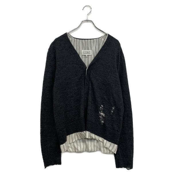 メゾンマルジェラ カーディガン ダメージ グレー s50HA1008 メンズ