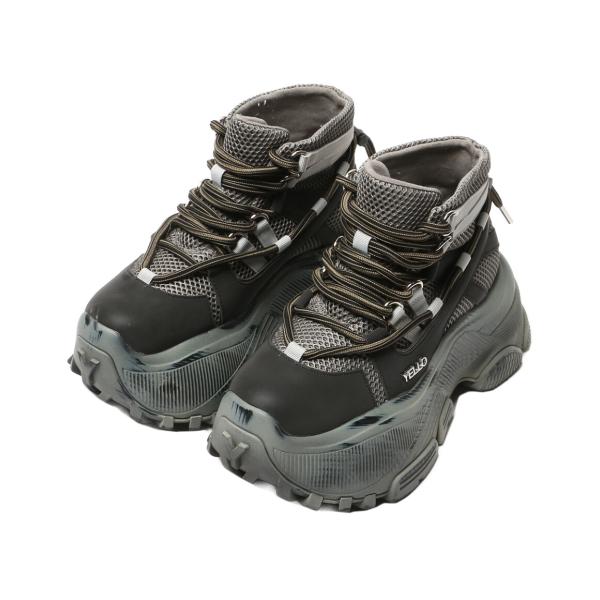 美品 yello TRACKER SHORT BOOTS XLサイズ イエロ スニーカー TRACKER SHORT BOOTS レディース SIZE L YELLO 中古