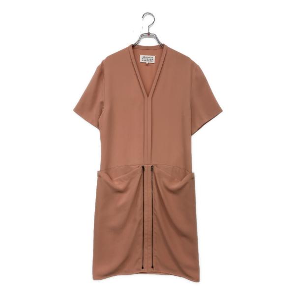 メゾンマルジェラ 半袖ワンピース サーモンピンク 2015SS レディース