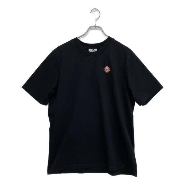定価3.8万円☆平野紫耀☆カサブランカ☆Tシャツ☆Casablanca カサブランカ 半袖Tシャツ ロゴワッペン ブラック MS25-JTS-001-14