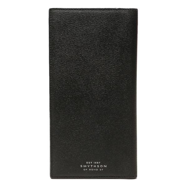 スマイソン 二つ折り長財布 ブラック メンズ SMYTHSON 中古
