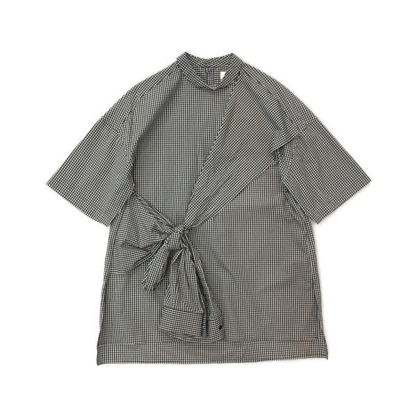 エンフォルド フロントリボンブラウス ギンガムチェック 20ss 300DS930