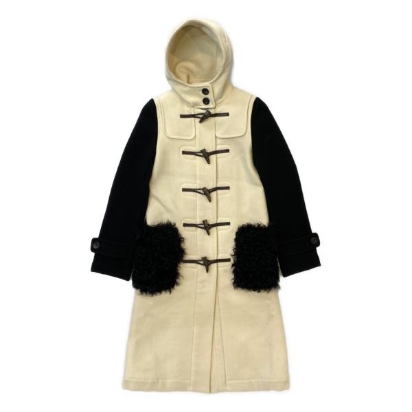 ボーダーズアットバルコニー BORDERS at BALCONY ダッフルコート ボーダーズ アット バルコニー ダッフルコート ファー付き アイボリー