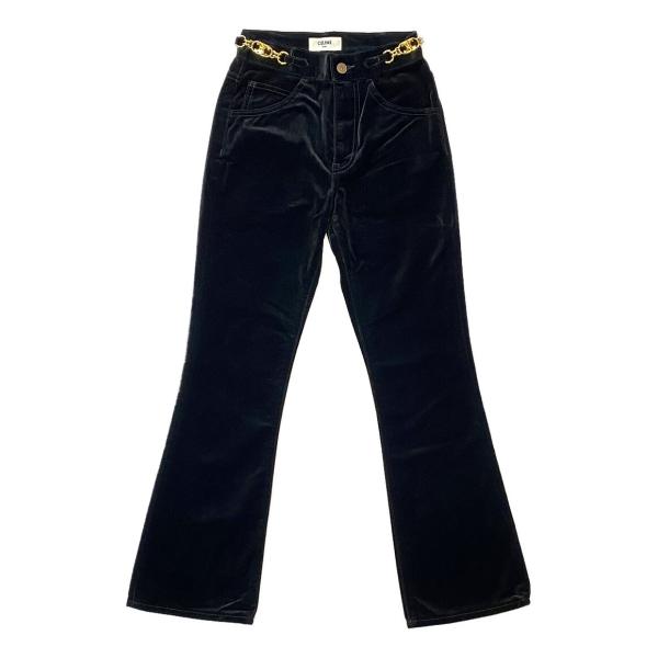 CELINE オールドセリーヌ　マカダムボタン　フレアパンツ 美品 セリーヌ パンツ 2N457075K トリオンフ フレア レディース