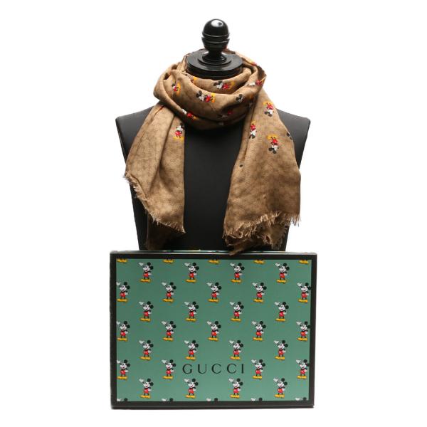 GUCCI 限定 ミッキーマウス柄 disney ストール 希少 hugall_801017883