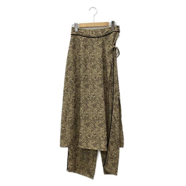 【美品】Todayful パンツスカート　ボトムス　柄　レディース トゥデイフル パンツ 総柄 巻きスカート風 レディース SIZE 36