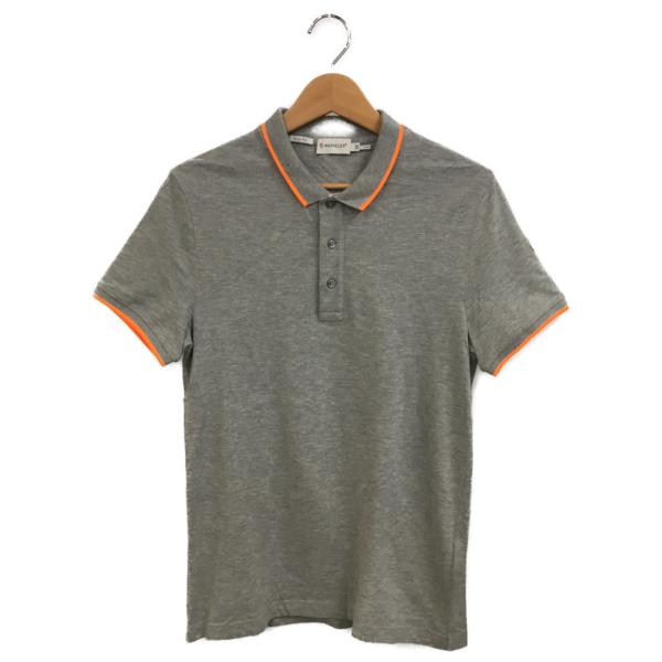 モンクレール ポロシャツ グレー ネオンライン メンズ SIZE M MONCLER