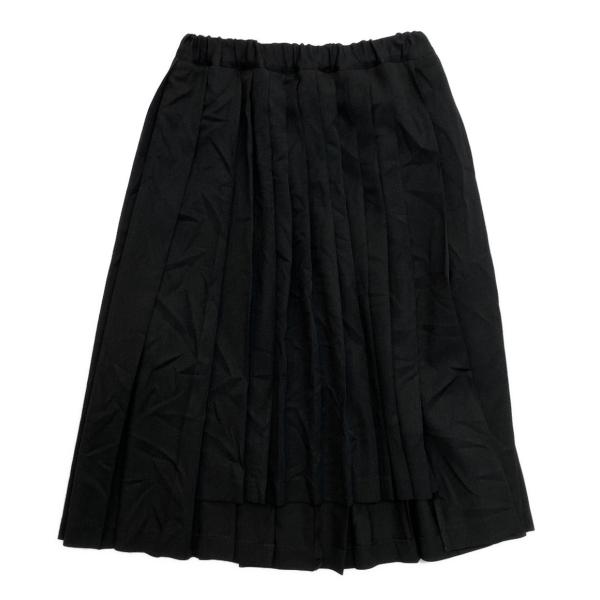 ［10AW］コムデギャルソン　中綿プリーツスカート コムデギャルソンガールCOMME des GARCONS GIRL ウールギャバプリーツ