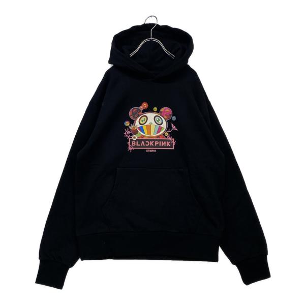 美品 村上隆 x ブラックピンク パーカー メンズ SIZE M takashi