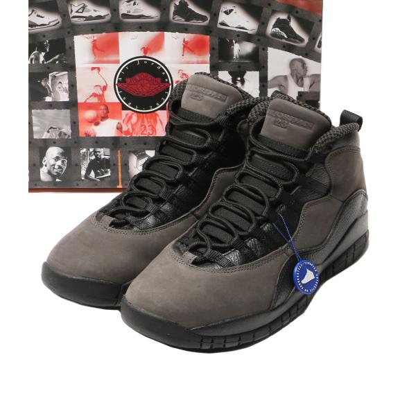 ナイキ スニーカー エア ジョーダン 10 レトロ Charred Grey and Black HJ6779-001 メンズ SIZE 28.5cm NIKE 中古