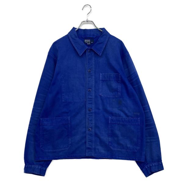 美品 ポロ・ラルフローレン ジャケット ツイル ユーティリティ ブルー
