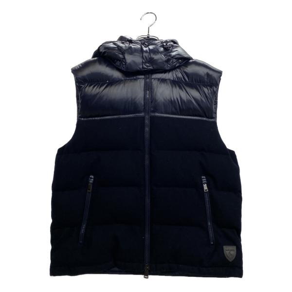 ポロ・ラルフローレン ダウンベスト ウール×ナイロン フード付