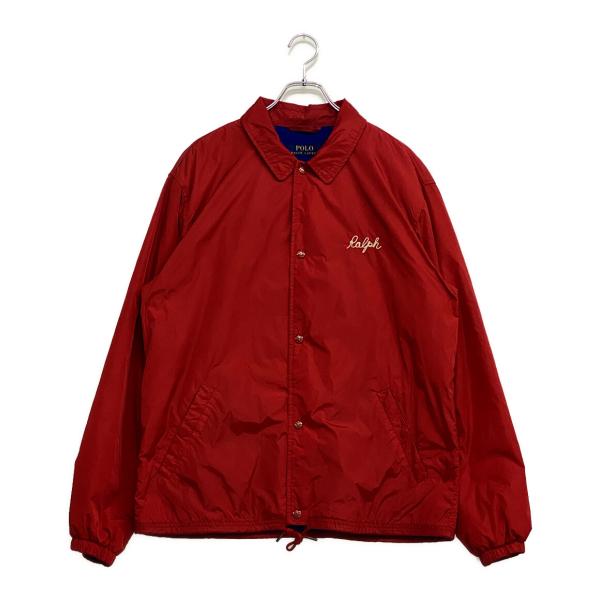 美品 ポロラルフローレン コーチジャケット フード取り外し可能 ロゴ 裏起毛 美品 ポロ・ラルフローレン コーチジャケット ウォーターリペラント