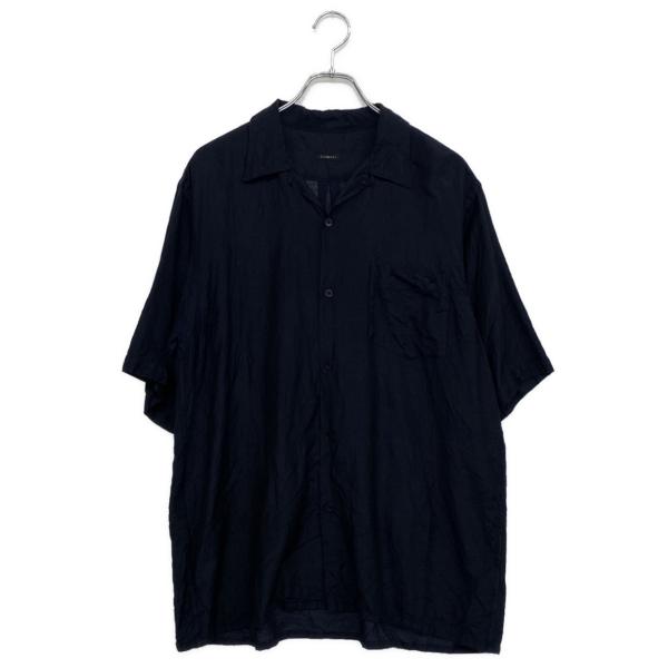 COMOLI 半袖シャツ ネイビー サイズ1 コモリ 半袖シャツ ネイビー 状態込み V01-02021 メンズ SIZE 3 COMOLI