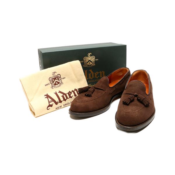 ALDEN タッセルローファー34041 F サイズ9D スエード　未使用 オールデン タッセルローファー スウェード メンズ SIZE 9D ALDEN