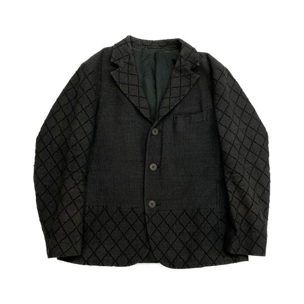 80s 美品 ISSEY MIYAKE ツイード テーラードジャケット ウール IS ISSEY MIYAKE 80s セットアップ スーツ ツイード ウール