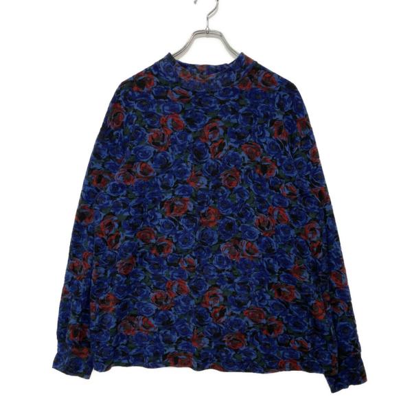 コムデギャルソンオムプリュス 長袖Tシャツ 1988AW ハイネック 花柄