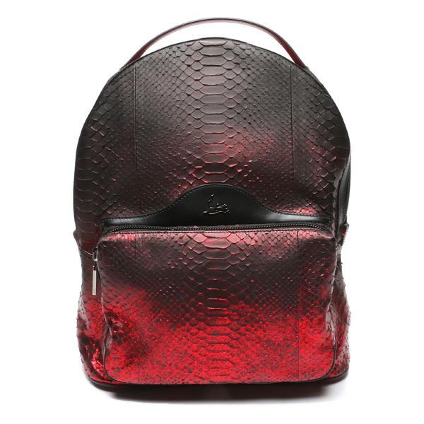 クリスチャンルブタン リュック パイソン レザーバックパック