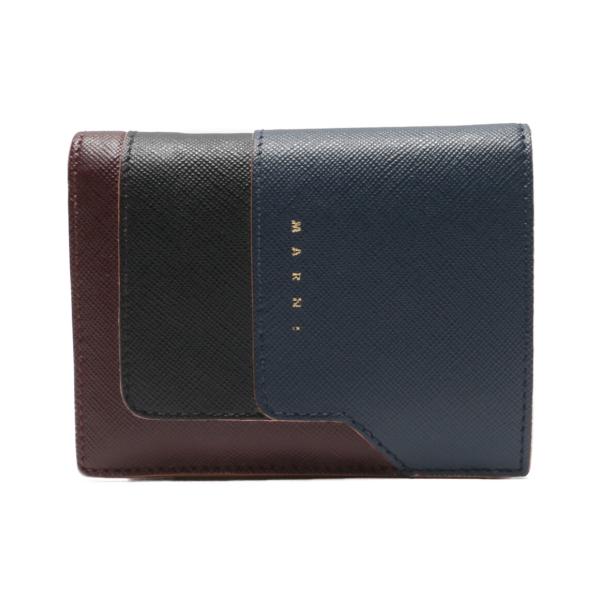 マルニ 二つ折りウォレット  PEMOQ14U13【Aランク】【中古】 中古・古着通販】MARNI (マルニ) 2つ折り財布 PFMOQ14U13 ワインレッド