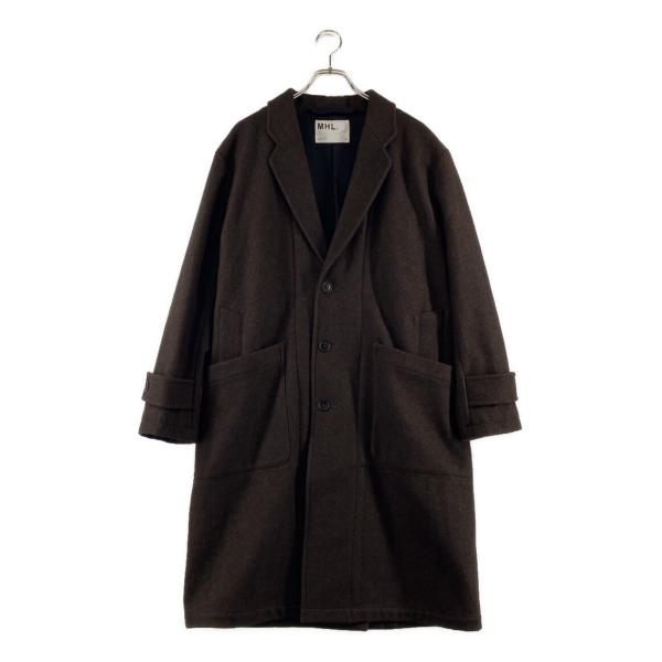 美品 MHL. BASIC MELTON COAT マーガレットハウエル MHL. - MHL. マーガレットハウエル BASIC MELTON ステンカラー