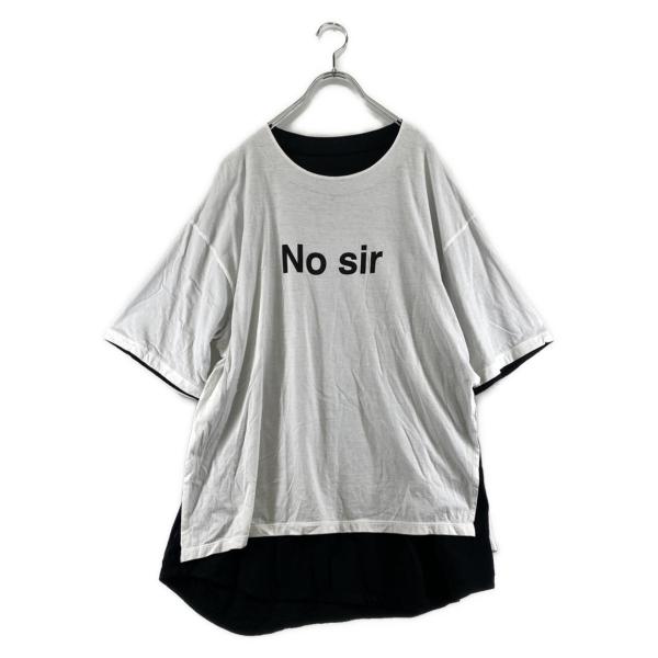 アンダーカバー カットソー No Sir Yes リバーシブル ホワイト アンダーカバー カットソー No Sir Yes リバーシブル ホワイト