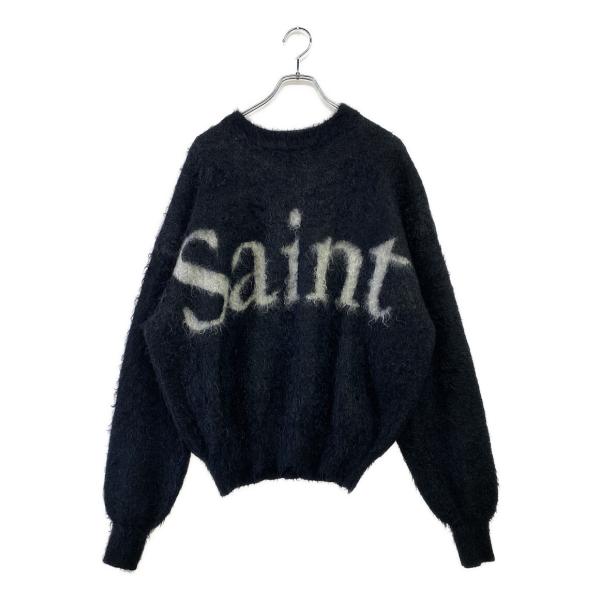 セントマイケル ロゴニット SAINT CREW NECK KNIT 23aw メンズ SIZE L