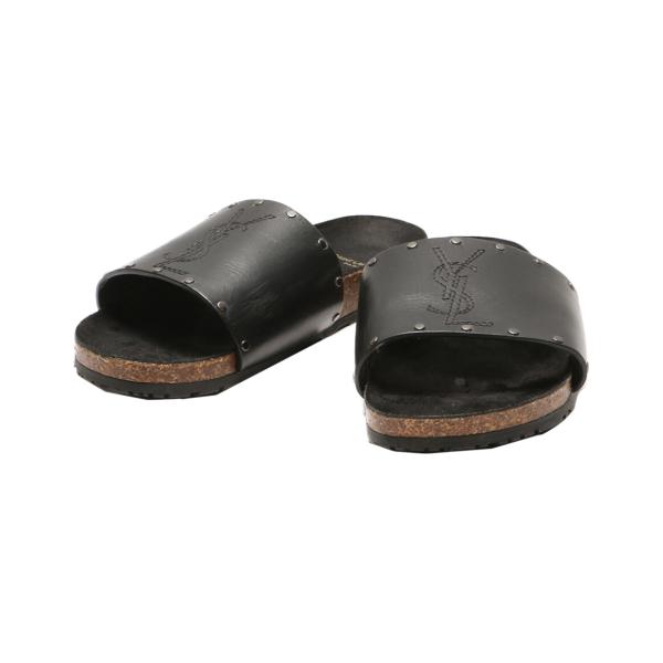 サンローラン YSL 黒 サンダル スタッズ付き 【公式通販】
