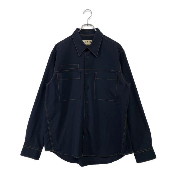 マルニ 長袖シャツ コントラストステッチシャツ メンズ SIZE 46 マルニ 長袖シャツ コントラストステッチシャツ メンズ SIZE 46