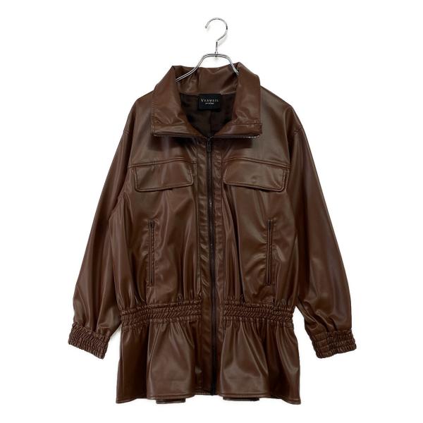 ヴェルメイユパーイエナ イケダタカシ フェイクレザーブルゾン 24aw