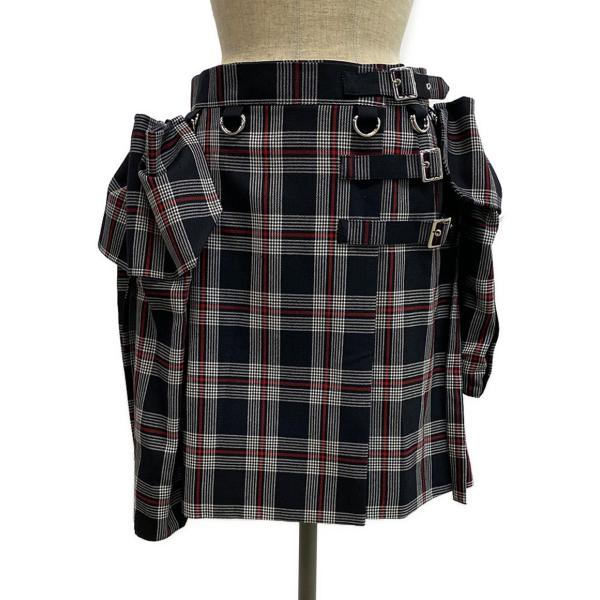 noir kei ninomiyaのタータンチェックレイヤードスカート noir kei ninomiyaのタータンチェックレイヤードスカート