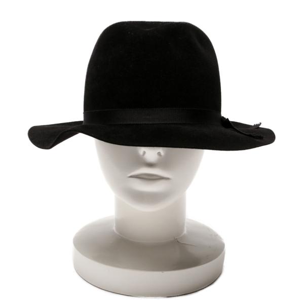 ヨウジヤマモトプールオム ウールハット ブラック サイズ4 yohji