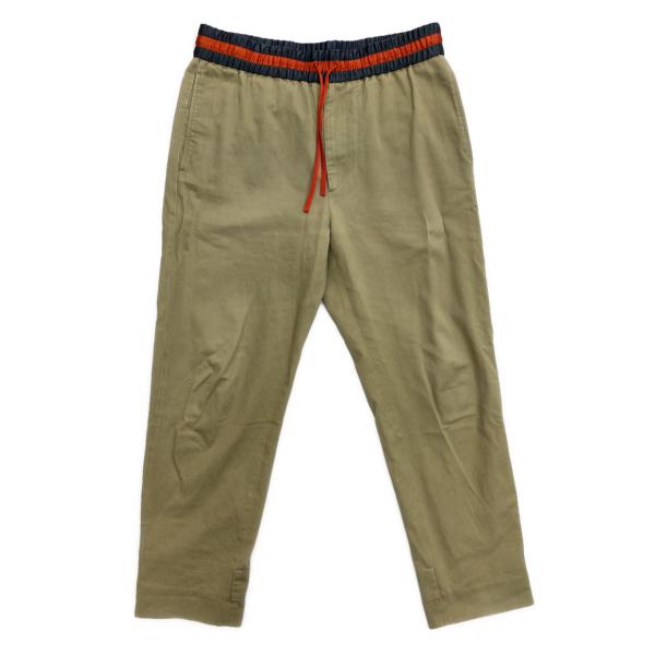 訳あり グッチ コットンイージーパンツ 刺繍デザイン メンズ