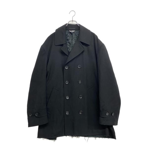 ブラックコムデギャルソン 裾カットオフウールダブルコート 23AW 1L