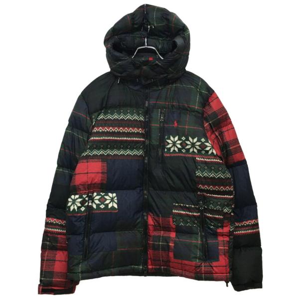 値下げ！▪️美品▪️POLO RALPH LAUREN　ダウンジャケット　160 美品 ポロ・ラルフローレン ダウンジャケット パッチワーク 24AW