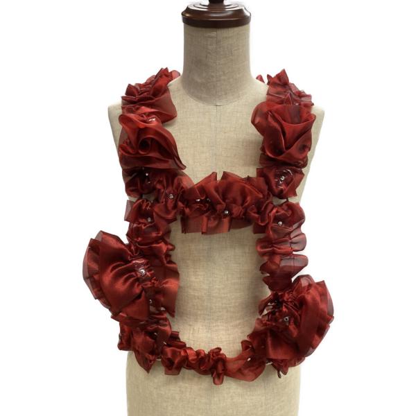 美品 ノワールケイニノミヤ フリルハーネスベスト 25SS 3O-V008