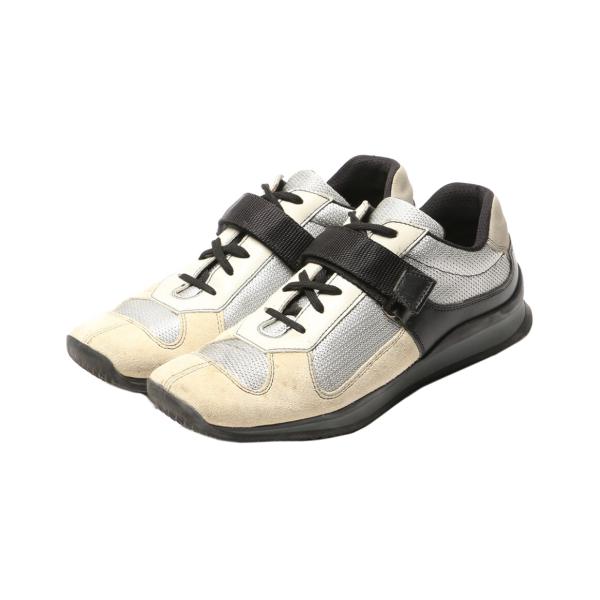 プラダスポーツ ベルテッドスクエアスニーカー E0848 メンズ SIZE 7