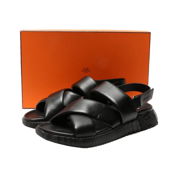 エルメス エレクトリック サンダル 42 エルメス エレクトリックサンダル ブラック メンズ SIZE - HERMES 中古