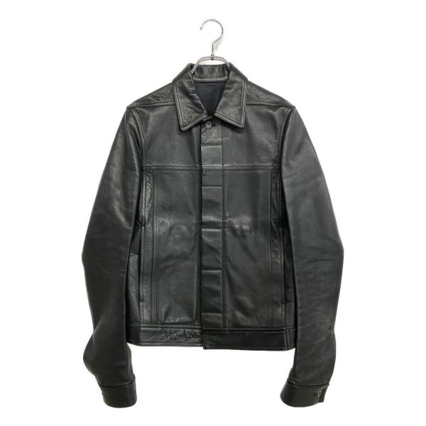 リックオウエンス レザージャケット LEATHER TRACKER JACKET 16SS