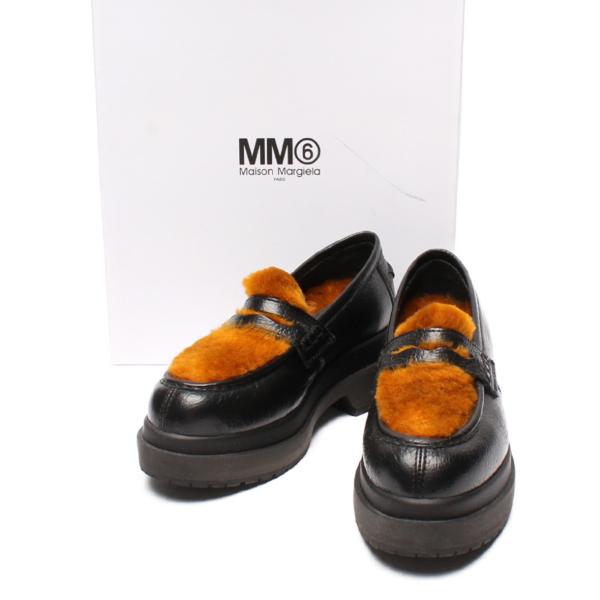 美品MM6 エムエムシックスMaison Margiela ローファー厚底レザー MM6 - mm6 厚底ローファーの通販 by yuyu's shop｜エムエム