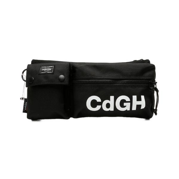 コムデギャルソンオム 23ss ポーター Wネーム ウエストバッグ PORTER COMME des GARCONS HOMME「PORTER」W-NAME BAG（BLACK