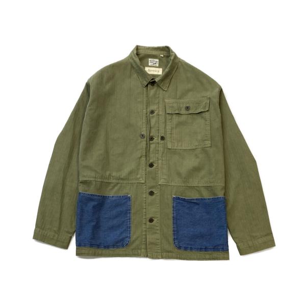 【orSlow×fennica】カバーオール★日本製 オアスロウ フェニカ カバーオールジャケット メンズ SIZE 3 orSlow