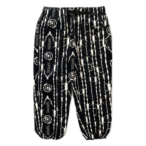 シュプリーム ワイドイージーパンツ 総柄 コットン100% 21SS