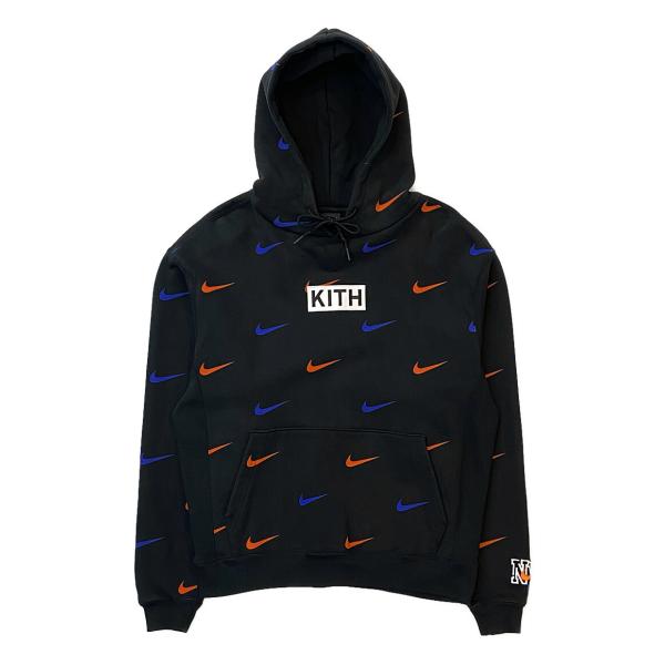 美品 ナイキ キス パーカー Knicks Swoosh Hoodie CZ1749-010 メンズ