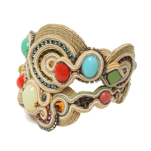 ドリ チャングリ カラーストーン マルチカラー ラインストーン ガラスビーズ 刺 ブレスレット Dori Csengeri レディース 中古 A Hugall Fashion ハグオール 通販 Yahoo ショッピング