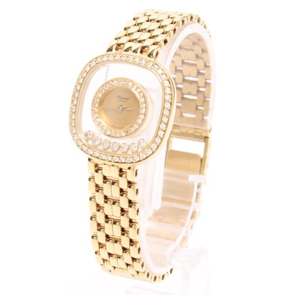 美品 ショパール 腕時計 ハッピーダイヤ 278375 クォーツ ダイヤベゼル chopard レディース 中古 美品 ショパール 腕時計 ハッピーダイヤ 278375 クォーツ ダイヤベゼル chopard レディース 中古