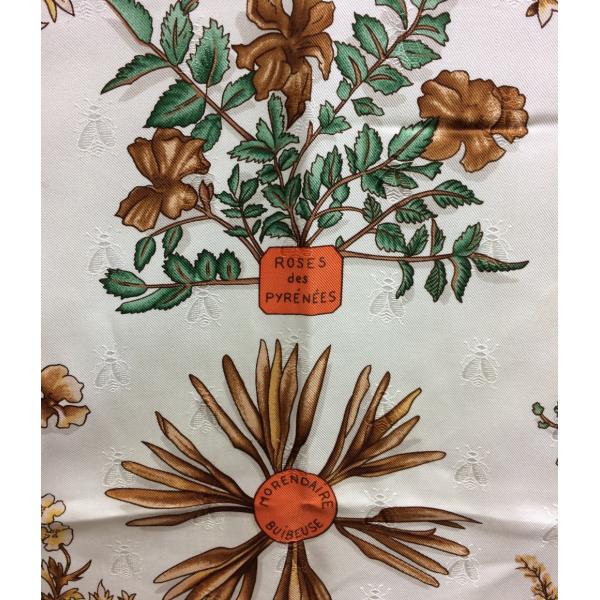 エルメス カレ90 シルクスカーフ Herbier de Gavarnie(ガヴァルニー圏 ...