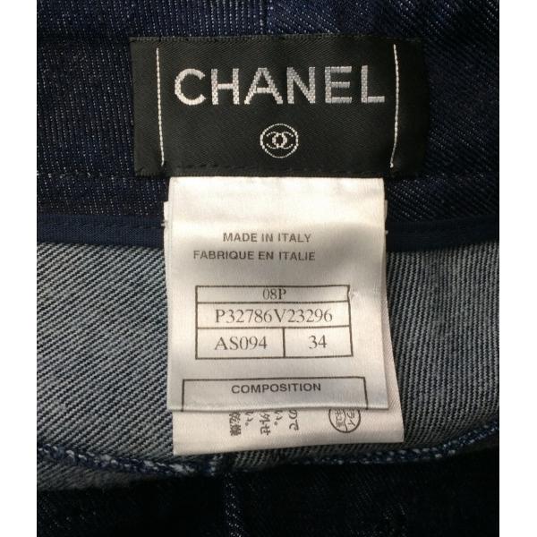 シャネル Size 34 Xs以下 美品 ココマーク刺繍 レディース デニムパンツ Chanel 08p 当店は最高な サービスを提供します