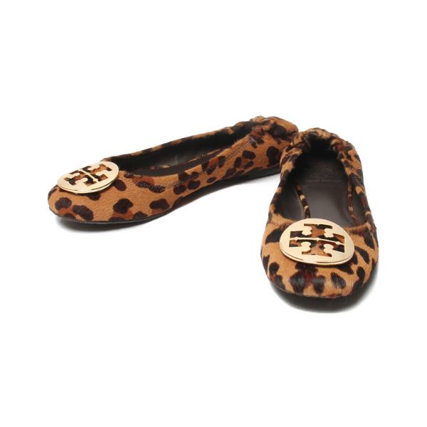 トリーバーチ フラットシューズ ハラコ レオパード レディース SIZE 8