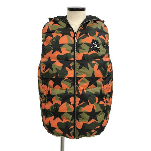 マークアンドロナ リバーシブルダウンベスト ML-17W-D30 メンズ L美品