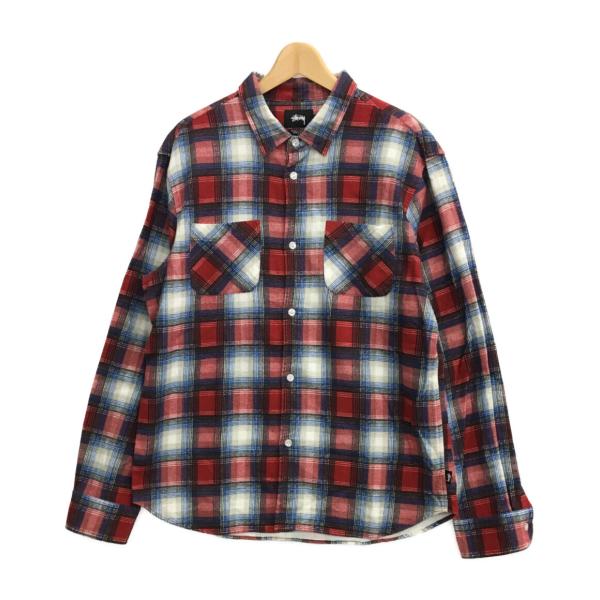 old Stussy チェック柄 ニットセーター Lサイズ hugall_abo0039360